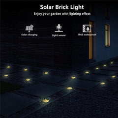 Solar Ice Cube Lights for Walkways & Gardens