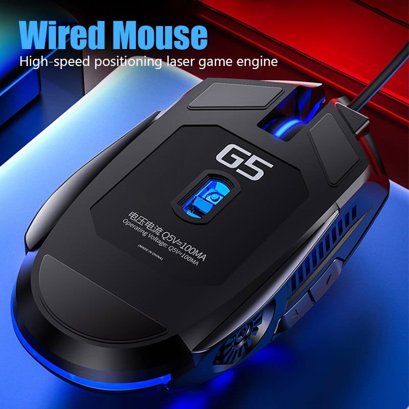 G5 Wired Backlight High Sensitivity Gaming Mechanical Mouse - Smart Tech Shopping
