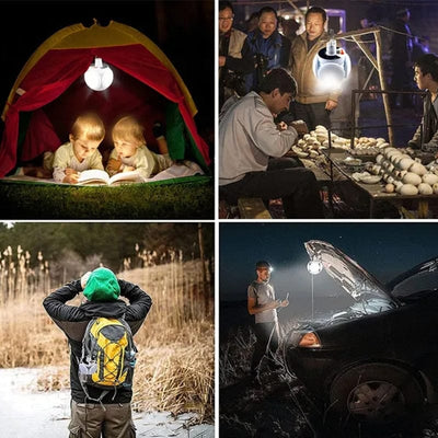 Solar Portable LED Bulb for Emergency and Camping