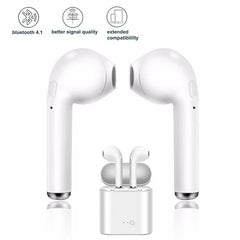 i7s TWS Wireless Bluetooth 5.0 Earbuds With Mic Charging box For all smartphones - Smart Tech Shopping