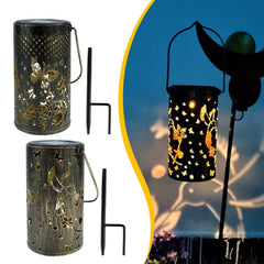 Retro Butterfly Shadow Solar Light for Outdoor Decoration