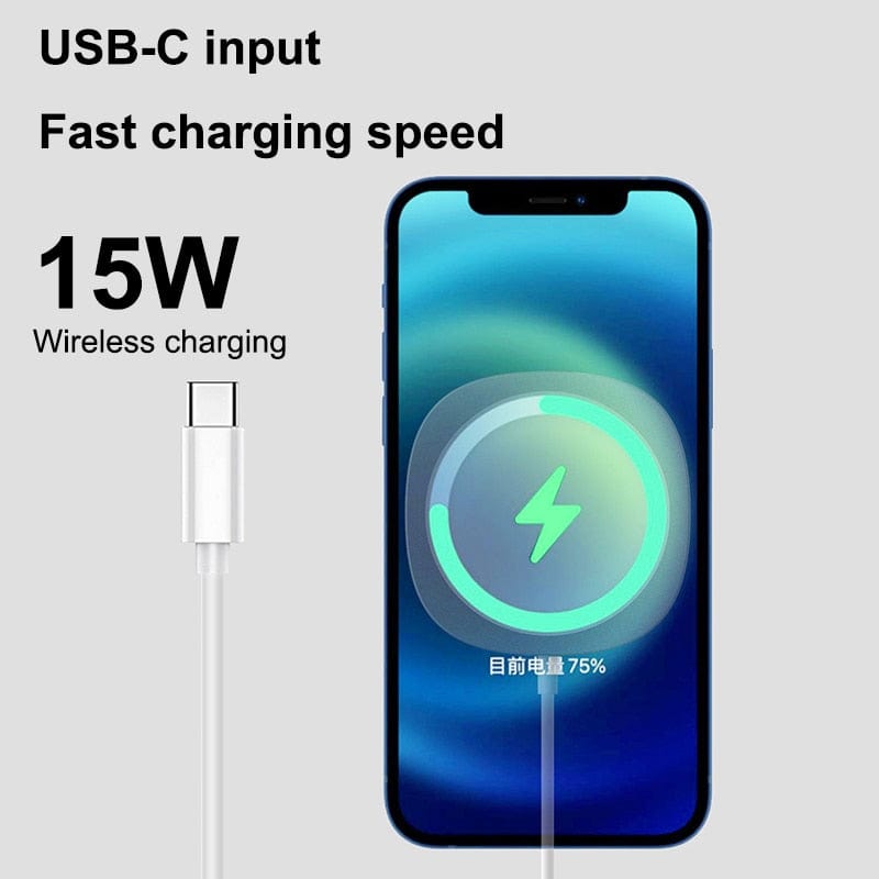 iPhone Magnetic Wireless Charger, 15W For iPhone 13 12 Pro Max Mini - Smart Tech Shopping
