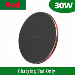 VIKEFON 30W Qi Wireless Charging Pad for iPhone, Samsung Galaxy - Smart Tech Shopping