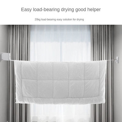 Indoor Invisible Clothesline, Retractable Hanging Drying Rack For Balcony Clothes Line Hole-free