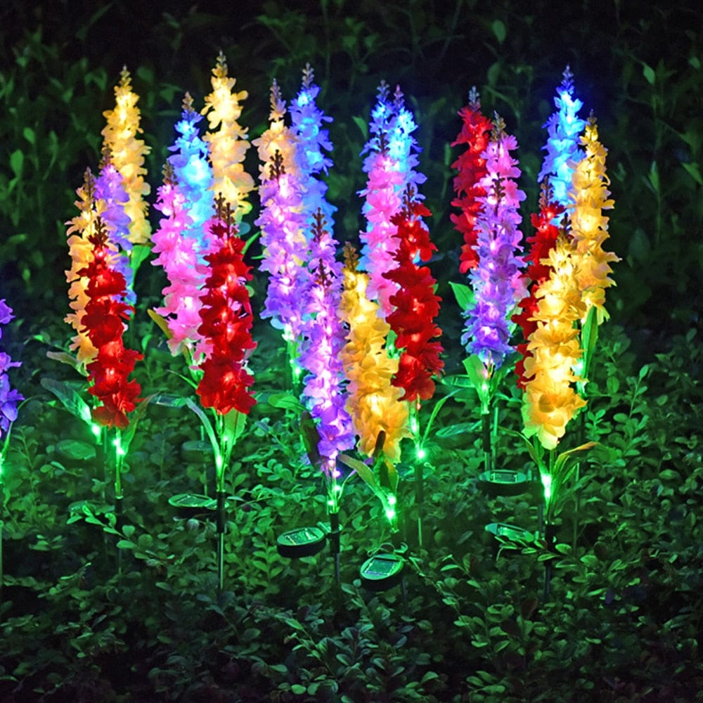 Solar Flower LED Lights for Outdoor Garden Decoration