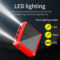 Portable Solar Power Bank 29800mAh with Flashlight and Fast Charging - Smart Tech Shopping