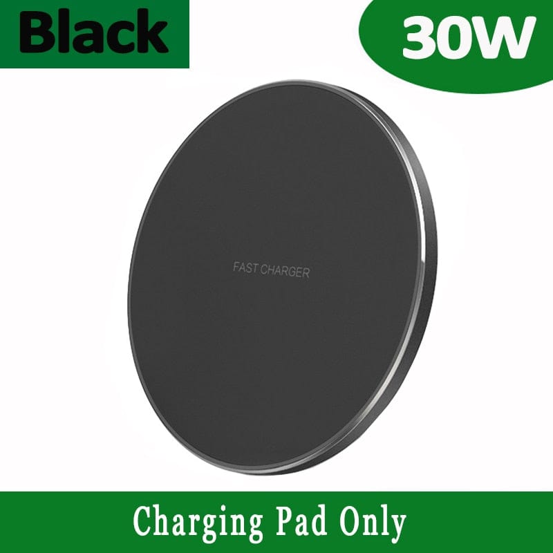 VIKEFON 30W Qi Wireless Charging Pad for iPhone, Samsung Galaxy - Smart Tech Shopping