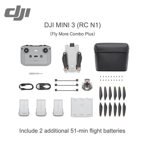 DJI Mini 3 Fly More Combo Kit - Professional 4K HD Video Camera Drone with 38/51 Min Flight Time and 10km Transmission - Smart Tech Shopping