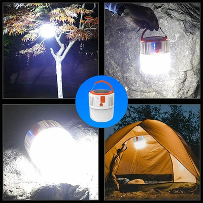 Rechargeable Solar LED Camping Lantern for Outdoor Adventures and Emergencies
