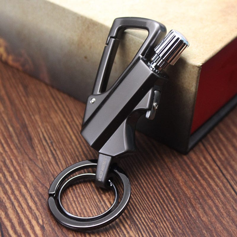 Metal Keychain Wilderness Survival Lighter , Kerosene Lighter Men's Gift Fun Gadget