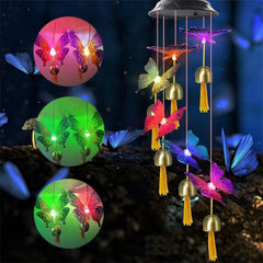 Color Changing Solar Power Wind Chime Decoration Light