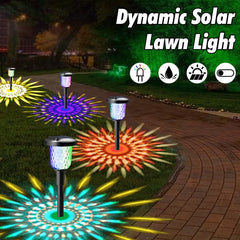 RGB Solar Lawn Lights - Dynamic Shine Outdoor Waterproof Garden Decor