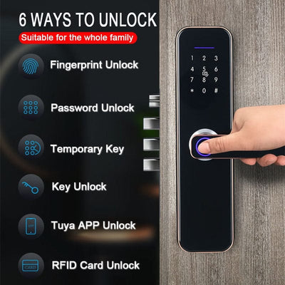 Tuya Wifi Electronic Smart Door Lock - Smart Tech Shopping