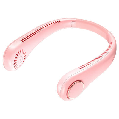 New bladeless neck fan, USB lazy charging neck fan, Mini outdoor sports neck fan gift - Smart Tech Shopping