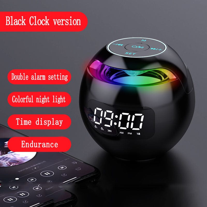 Wireless Ball Shape Clock Speaker - Smart Tech Shopping