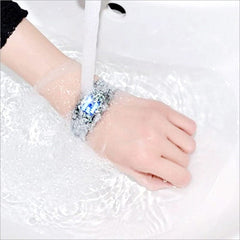 Double Row Light Waterproof LED Watch Men's Trend Steel Strap - Smart Tech Shopping