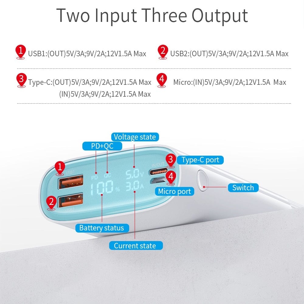 USB Type External Battery Powerbank - Smart Tech Shopping