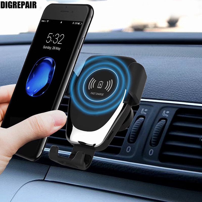 Car Mount Qi Wireless Charger, For iPhone, Samsung Note - Smart Tech Shopping